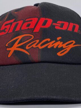 VTG Snap-On Tools Racing Hat Snapback K Products Cap Flames Logo Snap On RARE